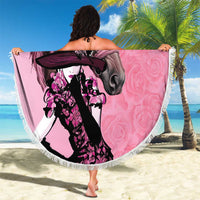 Kentucky Horse Racing Beach Blanket Derby Ladies With Roses