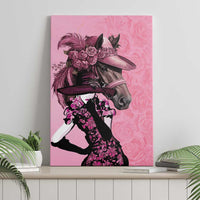 Kentucky Horse Racing Canvas Wall Art Derby Ladies With Roses