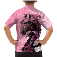 Kentucky Horse Racing Family Matching Mermaid Dress and Hawaiian Shirt Derby Ladies With Roses