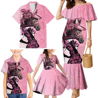 Kentucky Horse Racing Family Matching Mermaid Dress and Hawaiian Shirt Derby Ladies With Roses