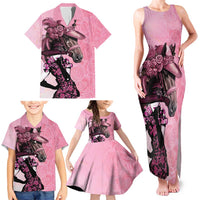 Kentucky Horse Racing Family Matching Tank Maxi Dress and Hawaiian Shirt Derby Ladies With Roses