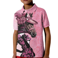 Kentucky Horse Racing Kid Polo Shirt Derby Ladies With Roses