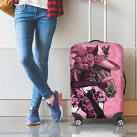 Kentucky Horse Racing Luggage Cover Derby Ladies With Roses