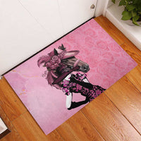 Kentucky Horse Racing Rubber Doormat Derby Ladies With Roses