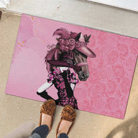 Kentucky Horse Racing Rubber Doormat Derby Ladies With Roses