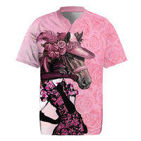 Kentucky Horse Racing Rugby Jersey Derby Ladies With Roses