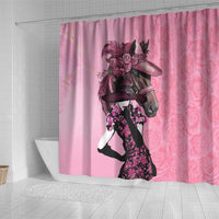 Kentucky Horse Racing Shower Curtain Derby Ladies With Roses