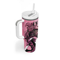Kentucky Horse Racing Tumbler With Handle Derby Ladies With Roses
