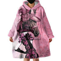 Kentucky Horse Racing Wearable Blanket Hoodie Derby Ladies With Roses