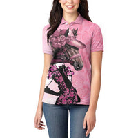 Kentucky Horse Racing Women Polo Shirt Derby Ladies With Roses