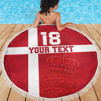 Custom Denmark Football Beach Blanket Danish Dynamite Go Champion
