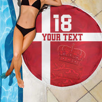 Custom Denmark Football Beach Blanket Danish Dynamite Go Champion