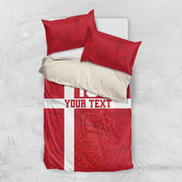 Custom Denmark Football Bedding Set Danish Dynamite Go Champion