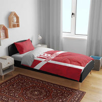 Custom Denmark Football Bedding Set Danish Dynamite Go Champion