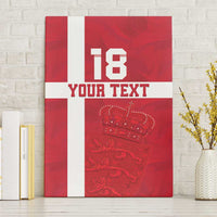 Custom Denmark Football Canvas Wall Art Danish Dynamite Go Champion