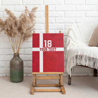 Custom Denmark Football Canvas Wall Art Danish Dynamite Go Champion