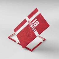 Custom Denmark Football Canvas Wall Art Danish Dynamite Go Champion