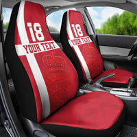 Custom Denmark Football Car Seat Cover Danish Dynamite Go Champion