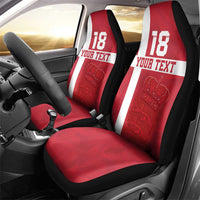Custom Denmark Football Car Seat Cover Danish Dynamite Go Champion