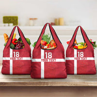 Custom Denmark Football Grocery Bag Danish Dynamite Go Champion