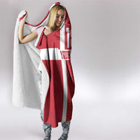 Custom Denmark Football Hooded Blanket Danish Dynamite Go Champion