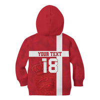 Custom Denmark Football Kid Hoodie Danish Dynamite Go Champion