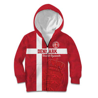 Custom Denmark Football Kid Hoodie Danish Dynamite Go Champion