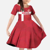 Custom Denmark Football Kid Short Sleeve Dress Danish Dynamite Go Champion