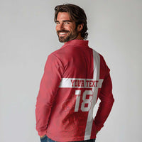 Custom Denmark Football Long Sleeve Polo Shirt Danish Dynamite Go Champion