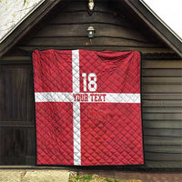 Custom Denmark Football Quilt Danish Dynamite Go Champion