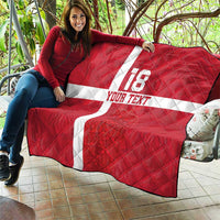 Custom Denmark Football Quilt Danish Dynamite Go Champion