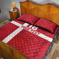 Custom Denmark Football Quilt Bed Set Danish Dynamite Go Champion