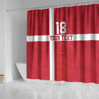 Custom Denmark Football Shower Curtain Danish Dynamite Go Champion