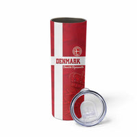 Custom Denmark Football Skinny Tumbler Danish Dynamite Go Champion