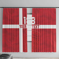 Custom Denmark Football Window Curtain Danish Dynamite Go Champion