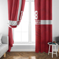 Custom Denmark Football Window Curtain Danish Dynamite Go Champion