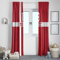 Custom Denmark Football Window Curtain Danish Dynamite Go Champion