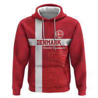 Custom Denmark Football Zip Hoodie Danish Dynamite Go Champion