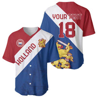 Custom Netherlands Football Baseball Jersey Come On Holland