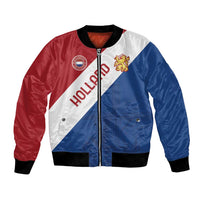 Custom Netherlands Football Bomber Jacket Come On Holland