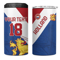 Custom Netherlands Football 4 in 1 Can Cooler Tumbler Come On Holland