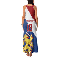 Custom Netherlands Football Family Matching Tank Maxi Dress and Hawaiian Shirt Come On Holland