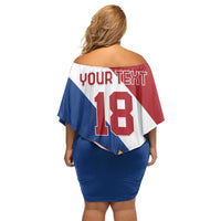 Custom Netherlands Football Off Shoulder Short Dress Come On Holland