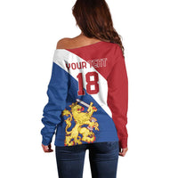 Custom Netherlands Football Off Shoulder Sweater Come On Holland