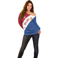 Custom Netherlands Football Off Shoulder Sweater Come On Holland