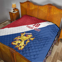 Custom Netherlands Football Quilt Come On Holland