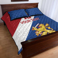 Custom Netherlands Football Quilt Bed Set Come On Holland