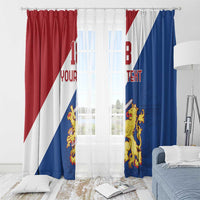 Custom Netherlands Football Window Curtain Come On Holland