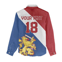 Custom Netherlands Football Women Casual Shirt Come On Holland