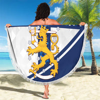 Custom Finland Football Beach Blanket Suomen jalkapallomaajoukkue